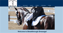 Desktop Screenshot of breakthroughdressage.com